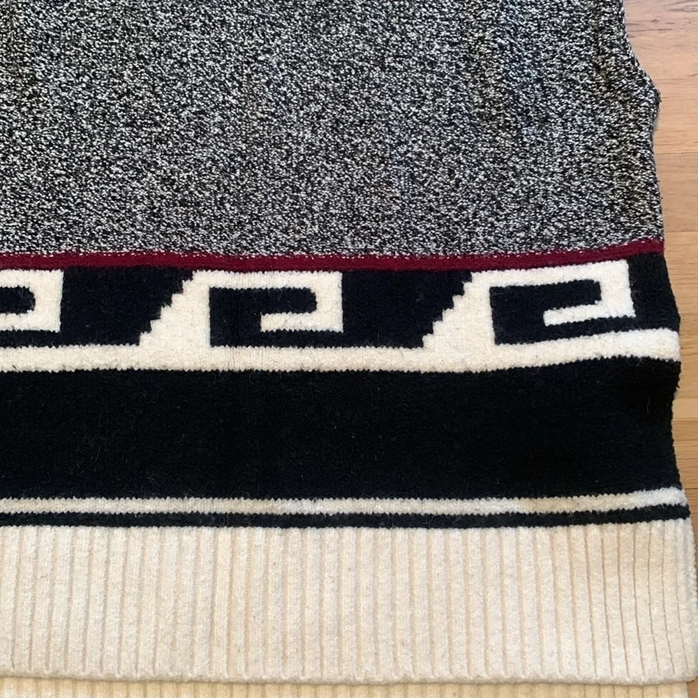 LOFT Turtleneck Drop Shoulder Oversized Marbled Sweater Tunic Women’s XS/S - Picture 9 of 16